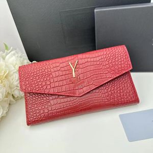Wysokiej jakości portfel 5A Mężczyźni i kobiety słynny projektant torebki portfela oryginalna skórzana karta kredytowa Kobiety w stylu mody Torby designerskie torby z portfelem pudełkowym 06687