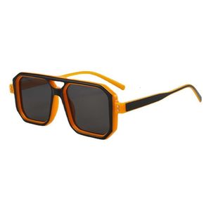 Okulary DITA modne swobodne okulary przeciwsłoneczne podwójnej wiązki dla mężczyzn i kobiet uniwersalne wędkarstwo przeciwsłoneczne UV Okulary przeciwsłoneczne pomarańczowe 383