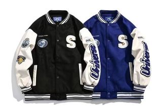 Mens Jacket Hip Hop Windbreaker Fashion Coats Men Streetwear Baseball Clothing Outerwear Coat Hip Hop Jackets Herrkläder utomhusjacka