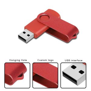 Новый 10шт/лот красочный USB Flash Drive2.0 Metal Pen Drive 64 ГБ 32 ГБ CLE USB Memoria Stick 4GB 8GB 16 ГБ USB -подарки бесплатно логотип