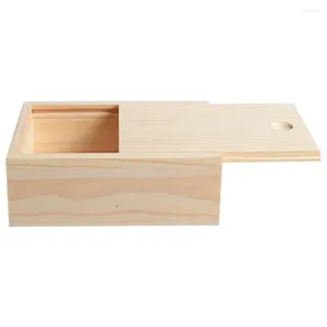 Ювелирные мешочки для натягивания крышки деревянная коробка хранение коробки маленькая твердая деревянная упаковка чай