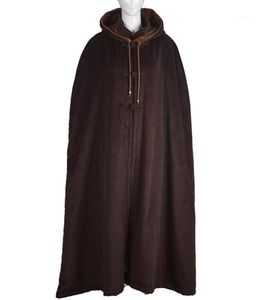 Unisex inverno caldi buddisti abati monaci lana meditazione mantello da mantello da mantello zen uniformi di arti marziali semi brown18013057