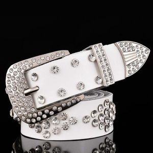 Paski żeński pasek oryginalny skórzane krinestony strzały pin bamy zachodnie kryształowy pasek cowgirl diament dla kobiet dżinsy 278Q