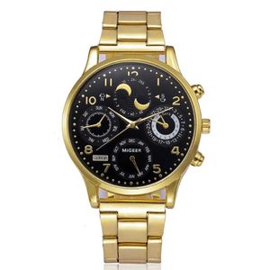Armbandsur 2022 MIGEER Titta på lyxiga män Guld Fashion Metal Alloy Quartz Watches Price Drop Reloj Hombre 265V