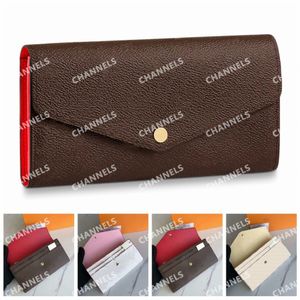 Damier plånböcker präglade kvinnor Purses Leather Designer Hasp dragkedja Designer Luxury Wallet Card Holder Purse Fashion Classic Style 266R