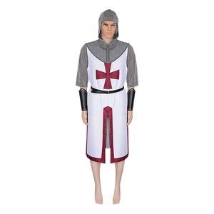 Vollständiger Satz Kettenstil Ritterkleidung Cosplay für mittelalterliche Templer während Halloween