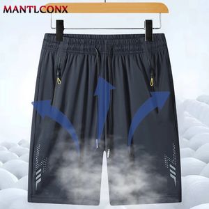 Schnelle trockene Gelegenheitsmänner Sommershorts für Trainingstraining Training Wandermänner Reißverschluss Taschen Elastic Running Male 240523