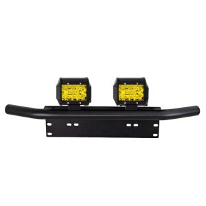 4 tum gult arbetsljus Spot Flod Offroad Car Lights Bar med Universal Trailer Tow Hitch Mount Bracket för pickupbil Van