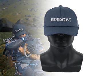 Party Masks Game Death Stranding Hat Sam Blue Blue Bridges Вышивая бейсболка retureable2430479