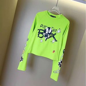 Men's T-shirts Niche Design Trendy Brand Letter Cartoon Print Loose Fashionable Casual T-shirt