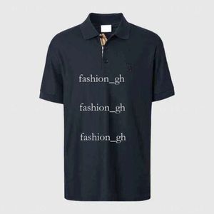 Highquality Berberry Tshirt Designer Mens Tshirt Polo Shirt 2024 Summer New Models Luxurygoods Letter Embroidery Summer Men Short Sleeve Tshirt 44