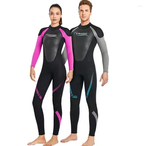 Женский купальный костюм 3 мм сгущенной дайвинг для мужчин и женщин холодный цельный с длинными рукавами для плавательного снорфинга Suncsping Sunscreen Cx52