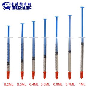 メカニックシルバー導電性接着剤ワイヤ電子回路基板PCB修理0.2/0.6/1.0mlの接着塗料を電気的に貼り付けます