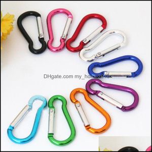 Carabiners SミニアルミニウムMtitoolボタンカラビナキーチェーン耐久性カムハイキングキーリングスナップクリップフックEDCハング250081ドロップ配信otyvi