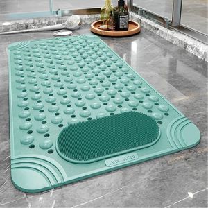 Bath Mats Custom Shower Safety Mat PVC Soft For Tubs Function Non Slip With Suction Cups Quick Drying Rug Foot Massage