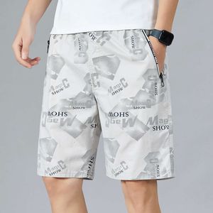 Fashion Print Men Beach Casual Sports Swimwear Plus Size Man Board Shorts Travel Knee Short Pants