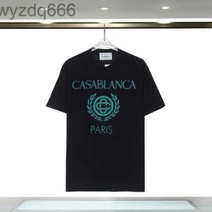 Casab Blanca Graphic Tee Fashion Casual футболка Mens Mens Womens Casablanc Летние дизайнерские рубашки мужские бренды круглый шей
