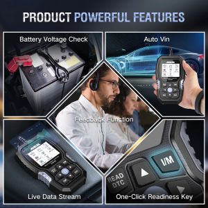 ANCEL VOD700 OBD2 Scanner ABS Bleeding Injector Oil ETC BMS EPB TPMS DPF Reset for Volvo Car Code Reader Diagnostic Scan Tool