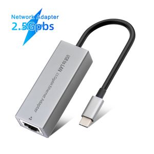 USB Ethernet Adapter Wired USB 3.0 2500Mbps Network Card 2.5G RJ45 LAN Adapter Gigabit Ethernet Connector för MacBook iPad Pro