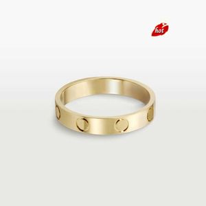 4mm 5mm 6mm Titanyum Çelik Alaşım Silver Love Ring Erkek ve Kadınlar Gül Altın Moda Vidası Takı Tasarımcısı Lüks Çift Vaat asla ALERGİK Düğün GE32