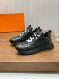 2024 Luxus Giga Sneaker Schuhe für Männer Schwarz Kalb