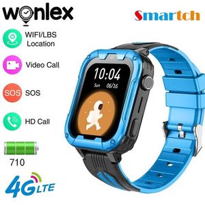 Orologi per bambini Wongex 4G WiFi Childrens smartwatch whatsapp Android 8.1 KT32 710Mah Call Call SOS Posizione GPS Tracker Smartwatch Childrens D240525