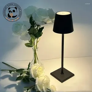 Table Lamps Portable USB Rechargeable LED Lamp Touch Switch Night Light El Cordless Desk For Living Room Bedside Restaurant