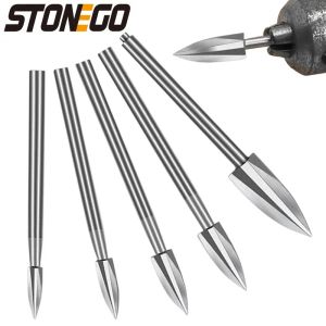 3mm Shank Wood Carving Drill Bit Milling Cutters White Steel Sharp Edges Woodworking Tools Three Blades Wood Carving Knives