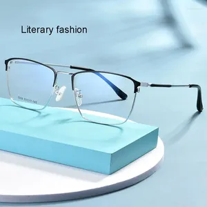 Güneş gözlükleri çerçeveler tam jant metal çerçeve erkek ve kadın moda tasarım iş tarzı retro miyop gözlükleri