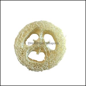 Spazzole da bagno spugne scrubber da 2 cm spesso spongo naturale tagli di loofah fette per la produzione di sapon