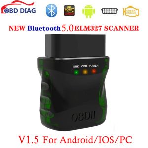 New Bluetooth 4.0 Mini ELM327 v1.5 Scanner OBD2 для iOS/Android/PC ELM 327 Code Reader Ошибка Ошибка двигателя Диагностический инструмент CAR CAR