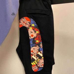 Herren Shorts Thin Fushen Personalisierte Print Capris Sport lässig über Knie -Weitbein Großer loser Sommerhose 4a