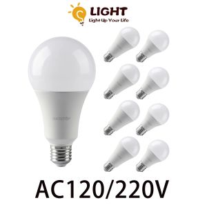 Lamparas светодиод 1-10 шт. E27 B22 AC120V AC220V Реальная мощность 8W 9W 10 Вт 12 Вт 15 Вт 18 Вт теплый белый холодный белый свет для дома украшения