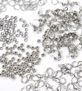 About223pcs Bead Accessories Material Bag DIY Making Earrings, Bracelets, Necklaces, Jewelry Accessories Suitable for Jewelry