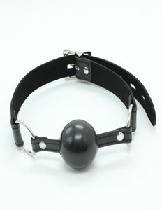 w1023 U Leather Open Mouth Gag Oral Fixation Mouth Plug Stuffed Head Bondage Restraints Sex Products For Couple Adult Games6910158