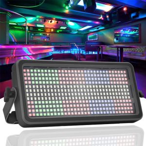 LED -scen Strobe Light 100W RGB 3in1 DMX Control Sound Activated Auto Play DJ Disco Party Bar Wedding Events Stage Lighting