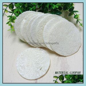 Bath Brushes Sponges Scrubbers Dhs Natural Loofah Luffa Loofa Facial Pad 300 Pcs/Lot To Usa And Denmark Drop Delivery Home Garden Otglt
