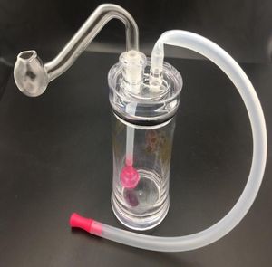 Bruciatore di olio di plastica bong piccolo gorgogliatore bongs fatto bruciatori a mano tubo d'acqua di alta qualità piatti di tazza di alta qualità mini pyrex bong olio bruciatore caickeah2883606