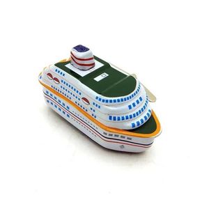 Toys Wind-Up Série adulta Série de adultos Retro Toy Metal Tin Luxury Cruise Relógio Toy Picture Modelo Retro Toy Childrens Presente S245