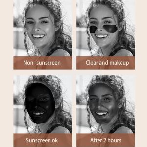 Câmera UV Visualize o espelho de maquiagem de protetor solar facial com luzes para protetor solar LED LED Cosmético LED espelho F2U4