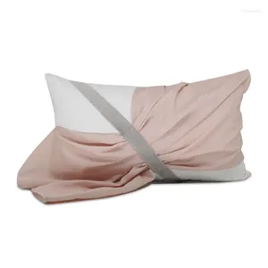 Kissen moderne einfache Abdeckung Pink White Princess Girl Dekoration S für Wohnzimmersofa werfen Kissenbezug