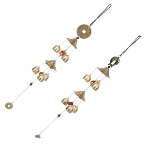 Forniture per feste 2 pezzi Vintage Wind Chime Windchimes all'aperto di sospensione dell'ornamento della campana Resistente al matrimonio decorativo decorativo in metallo