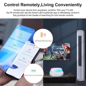 Tuya Smart WiFi IR TV DVDエアコンスマートホームUniversal Irefrared Remote Control Works Works、Google Home