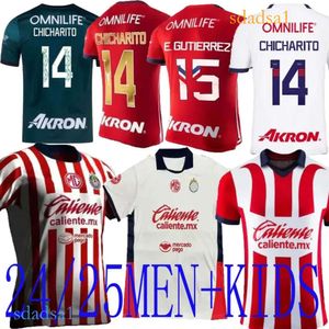 24/25 Chivas de Guadalara Home fora Terceira camisa de futebol 23 24 24 Chicharit Aarado, por exemplo