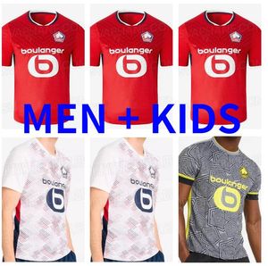 24 25 Maglie da calcio Losc Lille 2024 2025 Casa Botman Bamba Xeka J.David J.Ikone Maillots Be FOOT SHIRT L.Araujo Yazici R.Sanches T.Weah Andre Football Shirts Kid Kit Kit Kit Kit Kit