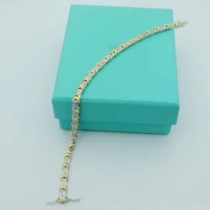 Designer Jewelry Ladies X Collane di lusso Ladies Ladies Gioielli Oro e Argento collane da tennis collane dorate da donna e gift per ragazze natalizie