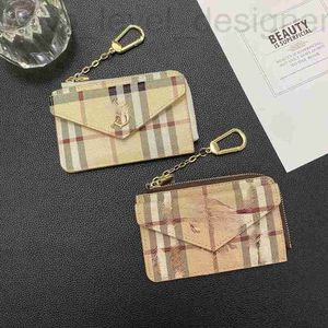 Keychains & Lanyards designer Advanced Trendy Classic Hook Wallet Irregular Grid Zipper Zero Storage Bag Bank Card Clip BKPT