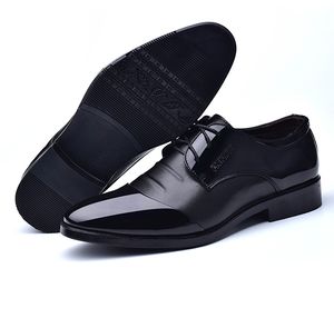 Genuine Leather Oxford Shoe Business Men'S Suits Slip On Dress Shoes Men Oxfords Luxury Fashion Wedding luxurys style Lace-Up Party Office Boots