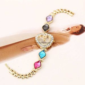2024 Bracciale di cristallo coreano Bracciale Peach Heart Diamond Womens