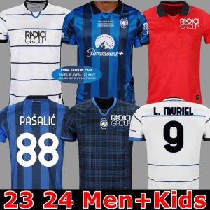 Home Away 2023 2024 Atalanta FC Soccer Jerseys KOOPMEINERS HOJLUND L.MURIEL BOGA MALINOVSKYI MIRANCIHUK Shirt ILICIC DUVAN PASALIC Football Uniform